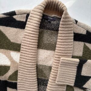 NYDJ Fair Isle Maxi Cardigan Medium